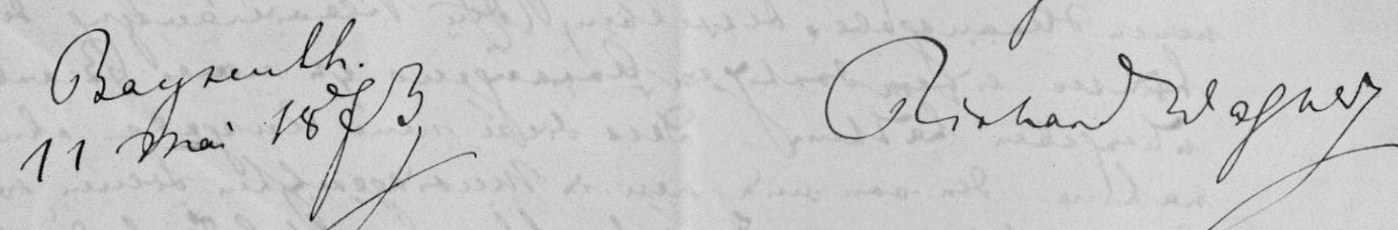 Lettre Richard Wagner